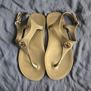 Michael Kors Metallic Gold Sandals